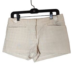 Pins and Needles gingham tan shorts. Size 4